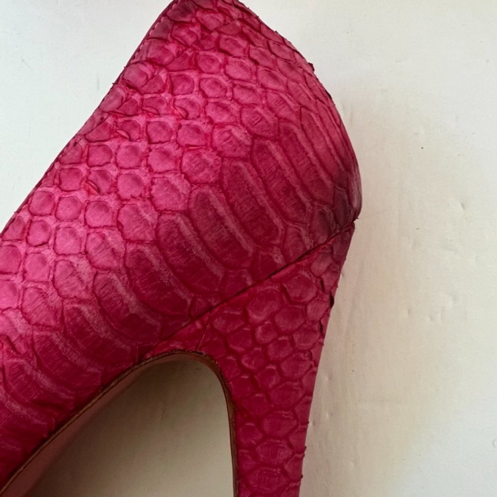 Christian Loboutin Altadama 140 snake pink pump shoes size 39 - Picture 6 of 12